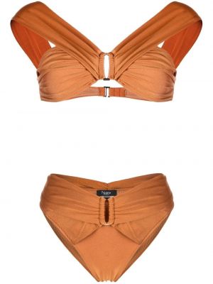 Bikini cu cataramă Noire Swimwear portocaliu