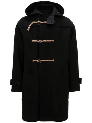 Палто с качулка Jw Anderson черно
