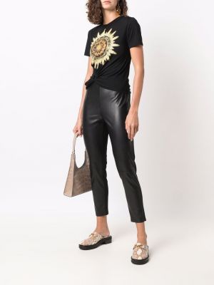 Leggings en cuir Calvin Klein noir