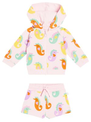 Bomull shorts for jenter Stella Mccartney Kids rosa