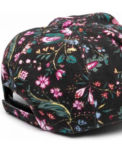 Gorra de flores con estampado Isabel Marant negro