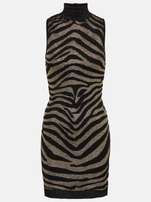 Kleid mit print mit zebra-muster Balmain