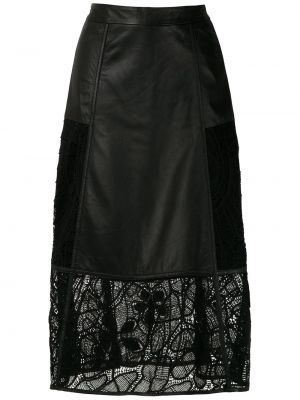 Δερμάτινη φούστα Martha Medeiros μαύρο