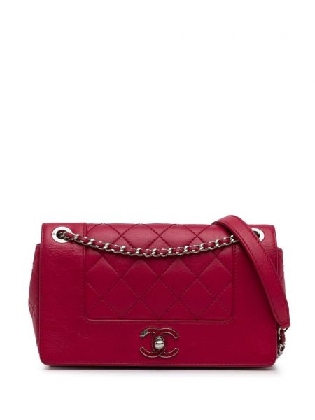 Ретро мини чанта Chanel Pre-owned розово