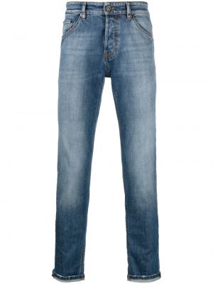 Obnosené priliehavé skinny fit džínsy Pt Torino modrá