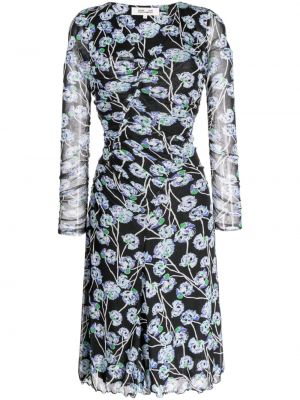 Květinové midi šaty s potiskem Dvf Diane Von Furstenberg