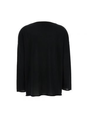 Jersey de tela jersey con escote barco Allude negro