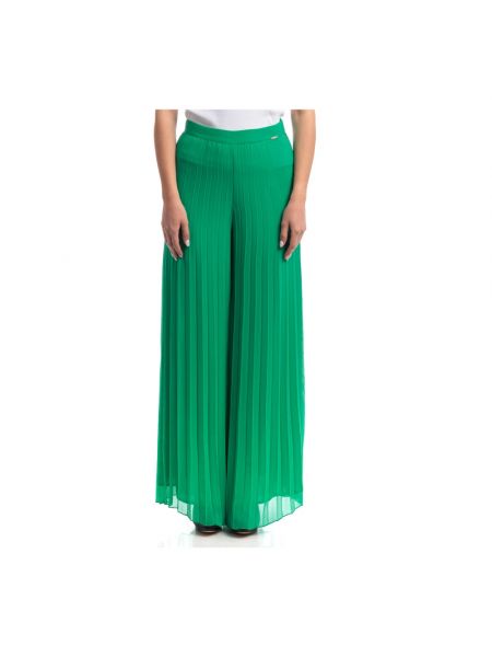 Spodnie plisowane Liu Jo zielone