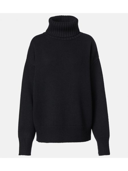 Overdimensioneret kashmir striktrøje Extreme Cashmere sort