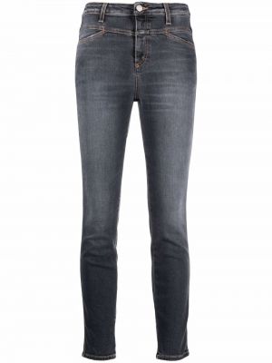 Jeans skinny taille haute Closed gris