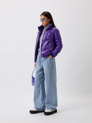 Утепленная демисезонная куртка Liu Jo фиолетовая
