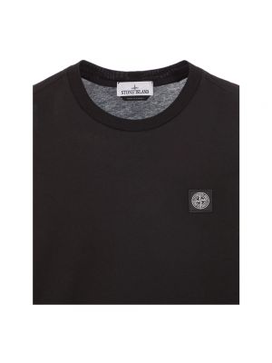 Camiseta de manga larga Stone Island negro