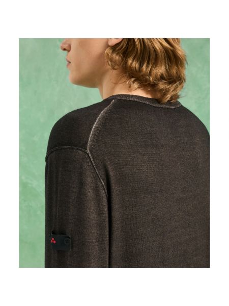 Jersey de lana de lana merino de tela jersey Peuterey verde