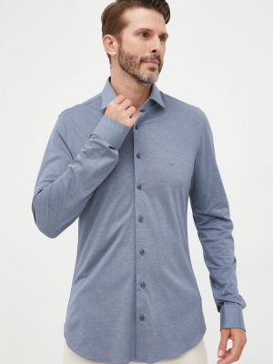 Памучна риза Michael Kors синьо