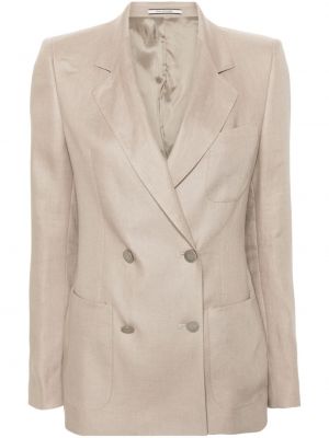 Dobbeltradet blazer Tagliatore brun