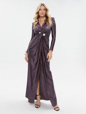 Priliehavé večerné šaty Elisabetta Franchi fialová