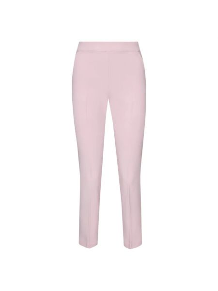 Spodnie z krepy Pinko różowe