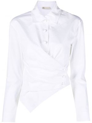 Асиметрична риза Tory Burch бяло