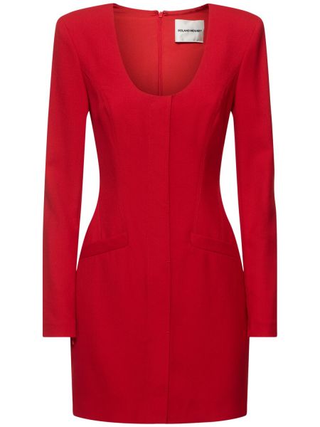 Ull dress Roland Mouret rød