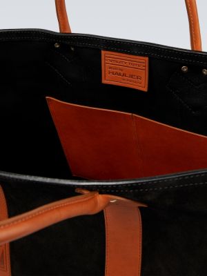 Велурени шопинг чанта Haulier черно