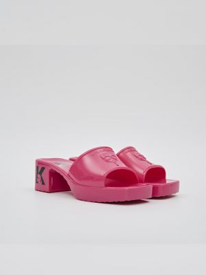 Růžové pantofle Karl Lagerfeld