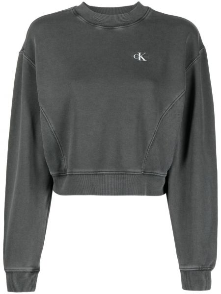 Sweatshirt mit print Calvin Klein Jeans grau
