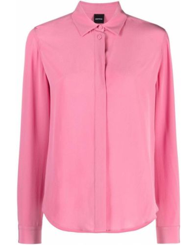 Blusa de seda manga larga Aspesi rosa