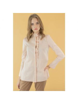 Блузка с длинным рукавом Trussardi Jeans розовая