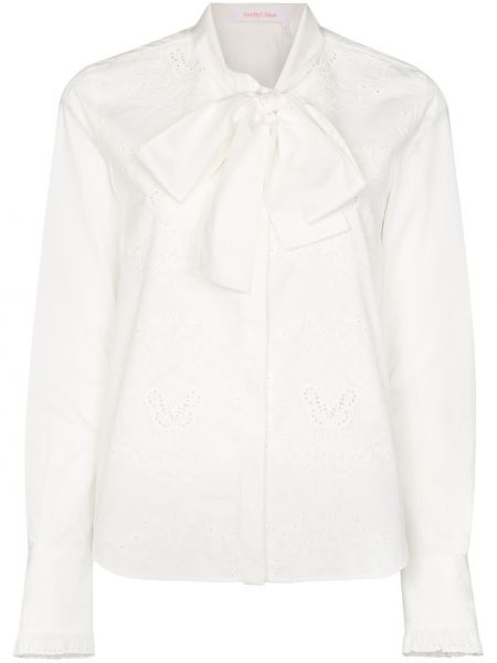 Blusa con bordado See By Chloé blanco