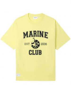 T-shirt aus baumwoll mit print Chocoolate gelb