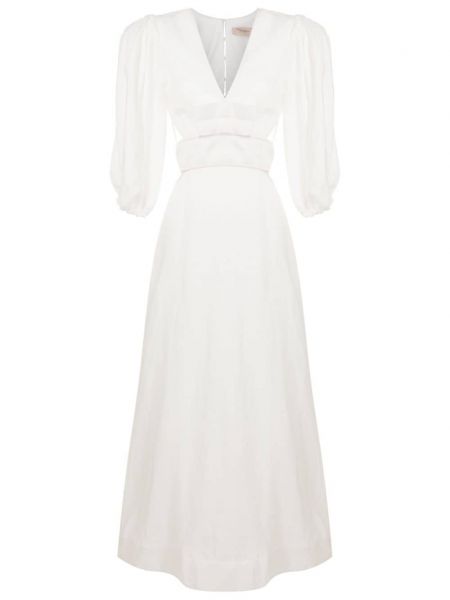 Pamučna haljina Adriana Degreas bijela