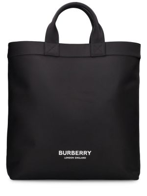 Nákupná taška Burberry čierna