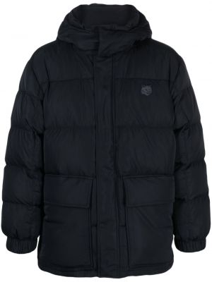 Pernata jakna s kapuljačom Maison Kitsuné crna