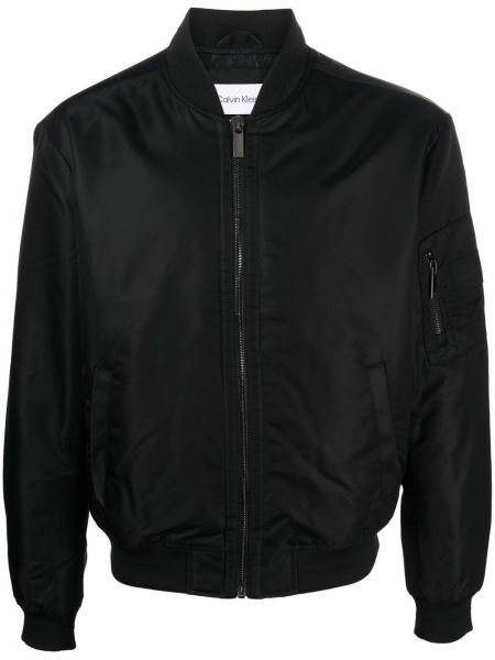 Bomber jakna z zadrgo Calvin Klein črna