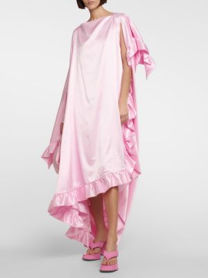 Lakkozott platform talpú bőr szandál Gia Borghini rózsaszín