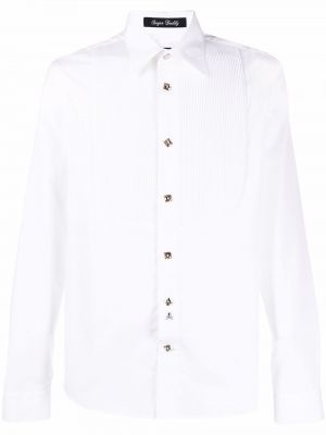 Риза с копчета Philipp Plein бяло
