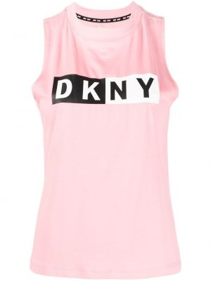 Trykt topp Dkny rosa