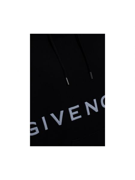 Haftowana bluza z kapturem Givenchy czarna