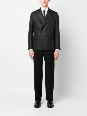 Žakárový oblek Reveres 1949 černý