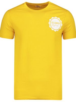T-shirt Lee Cooper, żółty