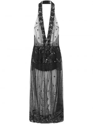 Sukienka długa z cekinami 16arlington czarna