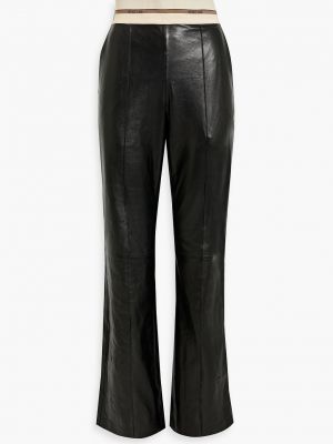 Кожаные брюки Helmut Lang черные