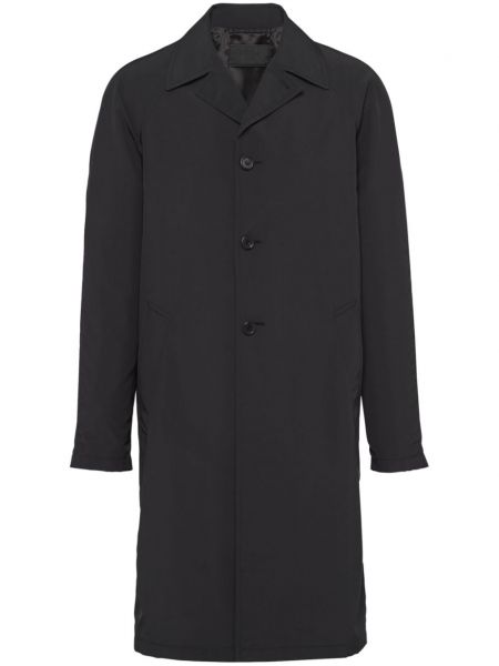 Manteau droit Prada noir