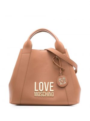 Lær shoppingbag Love Moschino