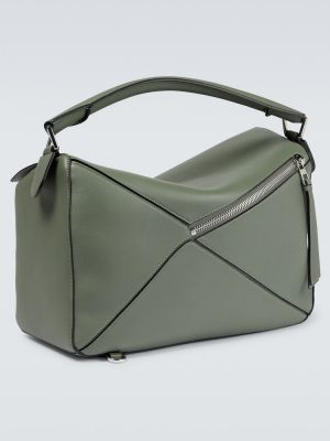 Δερμάτινη τσάντα χιαστί Loewe πράσινο