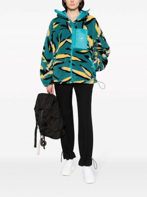 Fleece jacke mit print Adidas By Stella Mccartney blau