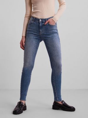 Skinny jeans Pieces blau