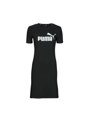 Slim fit šaty s potlačou Puma čierna