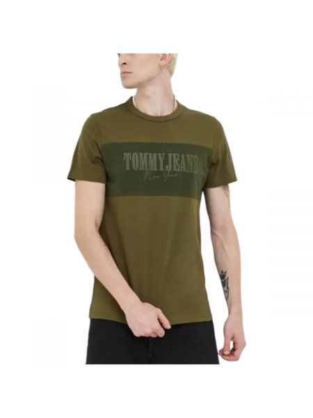 Tričko s krátkými rukávy Tommy Hilfiger zelené