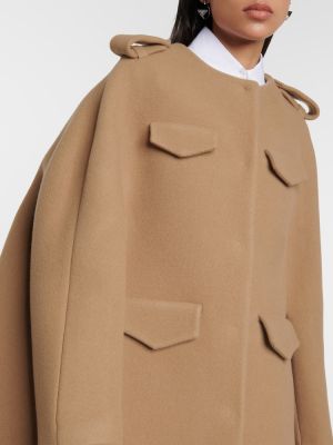 Abrigo corto de lana Prada marrón